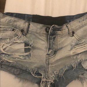 Denim shorts